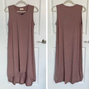 Bew! By the Sea stretchy Purple High Low Tank Dress 54166